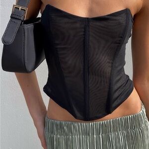 Women’s Princess Polly Azriel Strapless Bustier Black Size 4